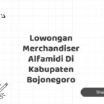Lowongan Merchandiser Alfamidi Di Kabupaten Bojonegoro