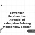 Lowongan Merchandiser Alfamidi Di Kabupaten Bolaang Mongondow Selatan