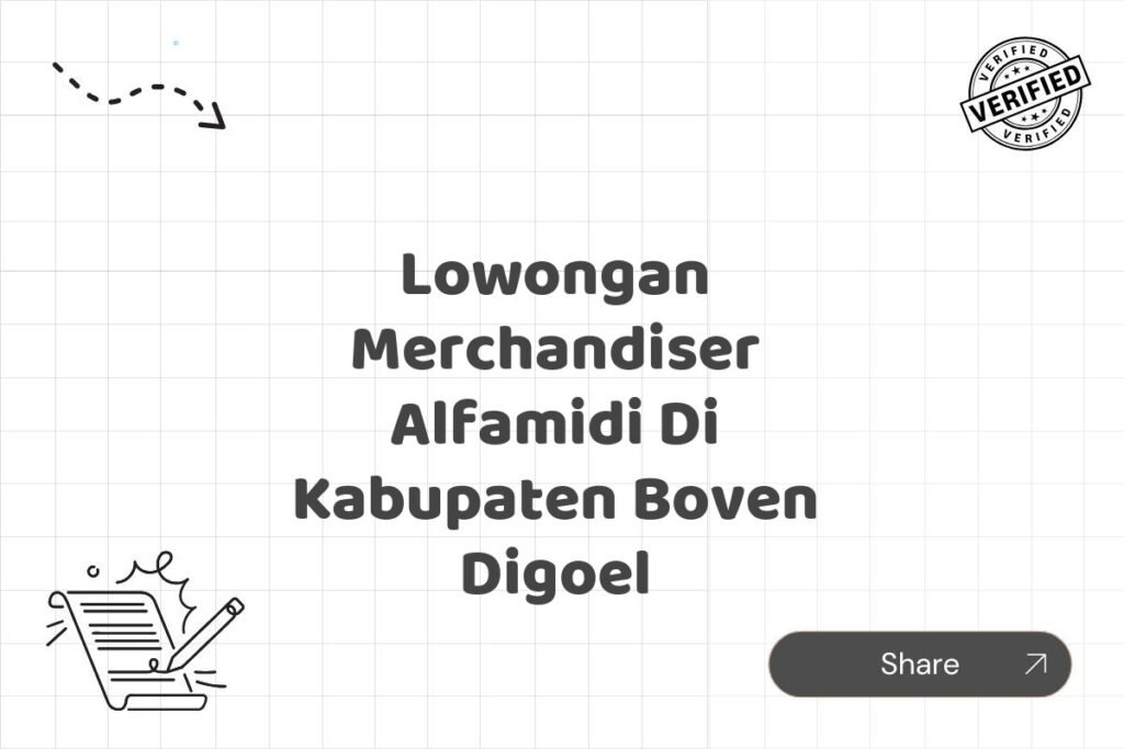 Lowongan Merchandiser Alfamidi Di Kabupaten Boven Digoel