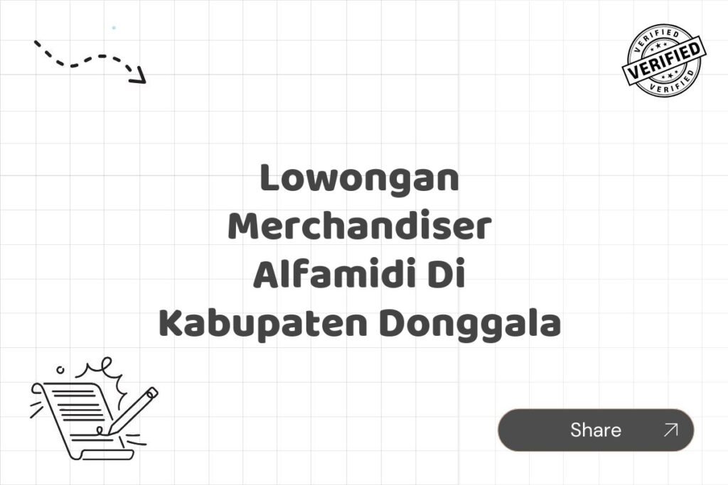Lowongan Merchandiser Alfamidi Di Kabupaten Donggala