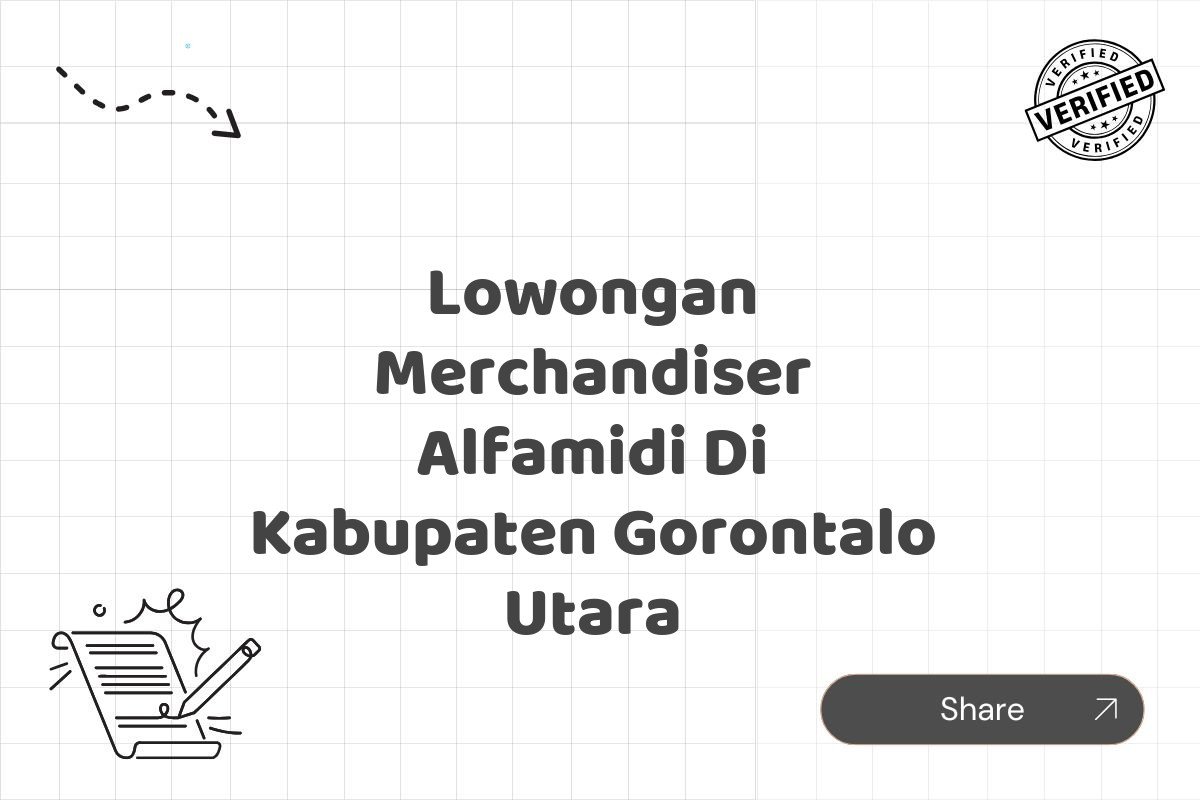 Lowongan Merchandiser Alfamidi Di Kabupaten Gorontalo Utara