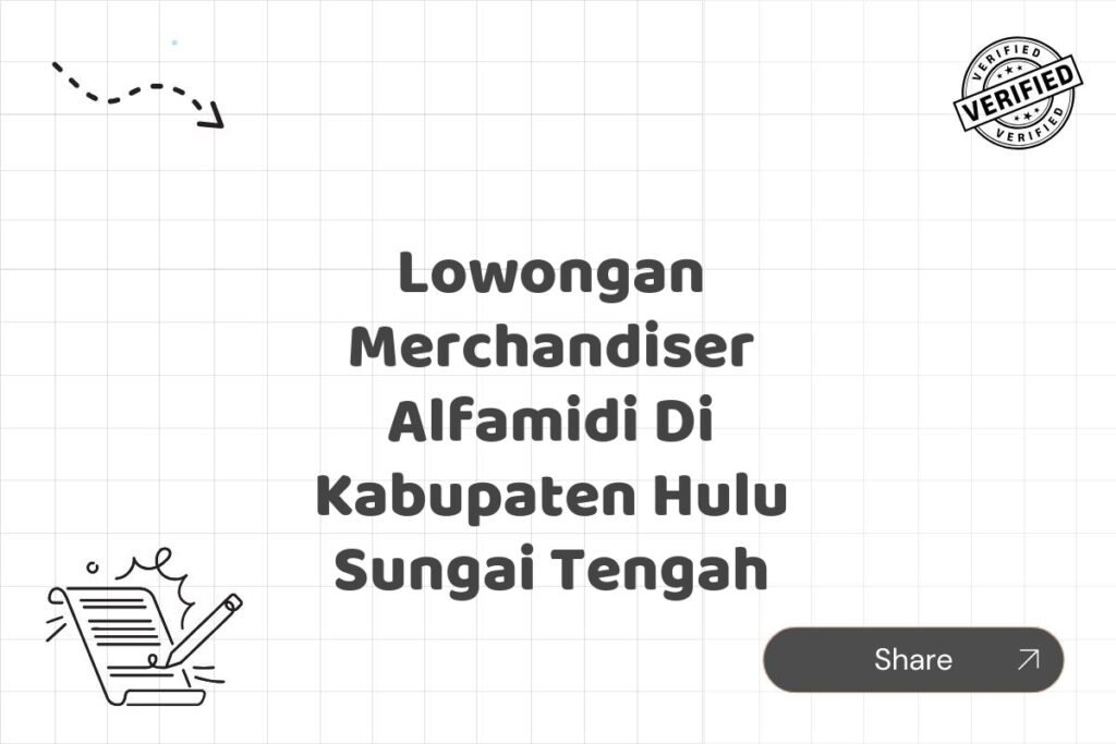 Lowongan Merchandiser Alfamidi Di Kabupaten Hulu Sungai Tengah