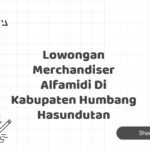Lowongan Merchandiser Alfamidi Di Kabupaten Humbang Hasundutan