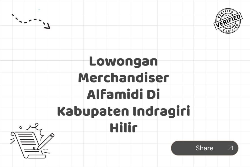 Lowongan Merchandiser Alfamidi Di Kabupaten Indragiri Hilir