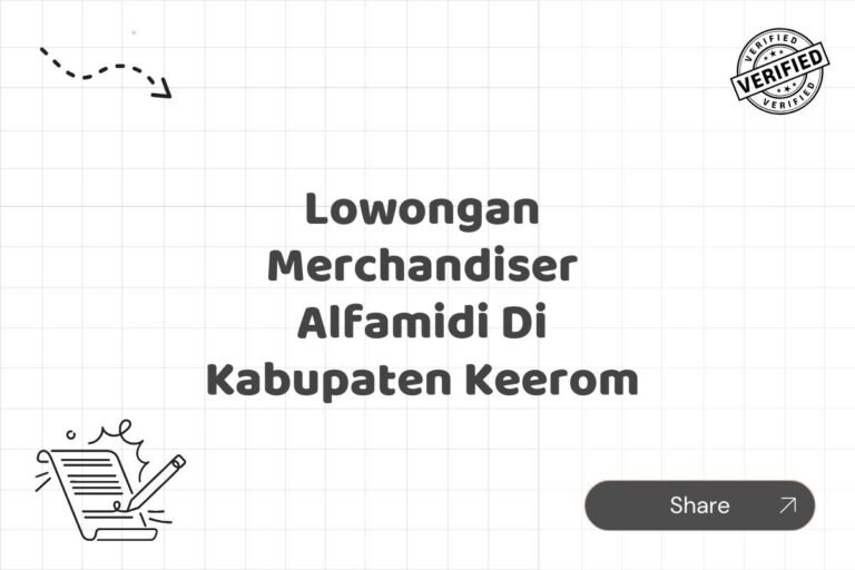 Lowongan Merchandiser Alfamidi Di Kabupaten Keerom