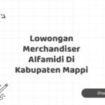 Lowongan Merchandiser Alfamidi Di Kabupaten Mappi