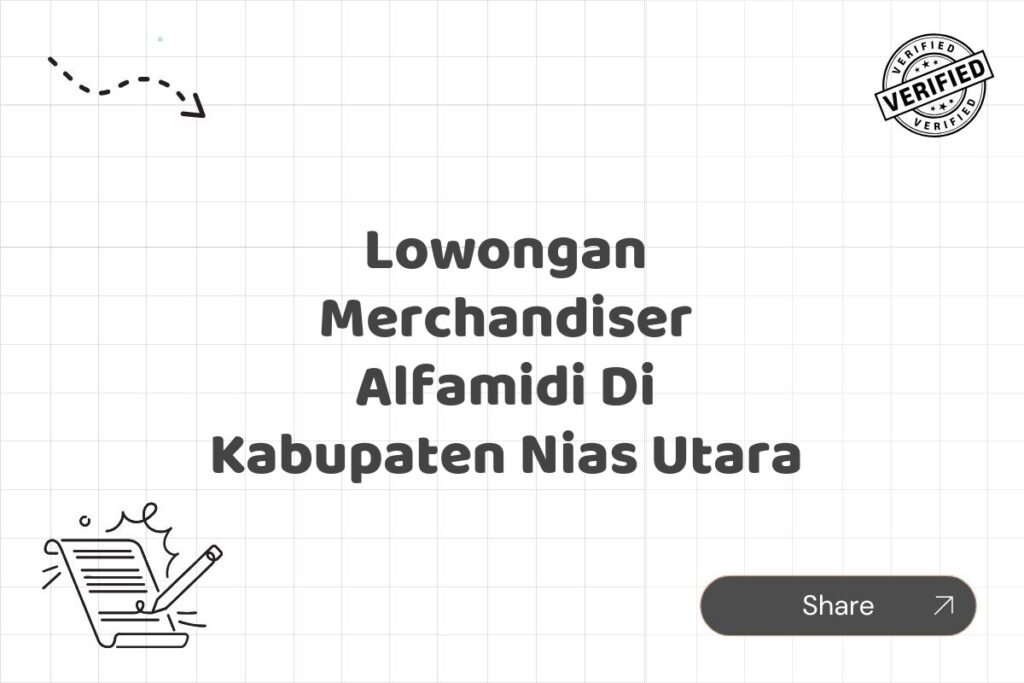 Lowongan Merchandiser Alfamidi Di Kabupaten Nias Utara
