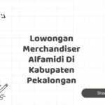 Lowongan Merchandiser Alfamidi Di Kabupaten Pekalongan