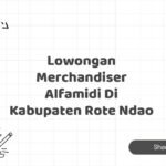Lowongan Merchandiser Alfamidi Di Kabupaten Rote Ndao