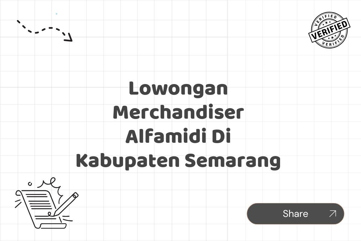 Lowongan Merchandiser Alfamidi Di Kabupaten Semarang