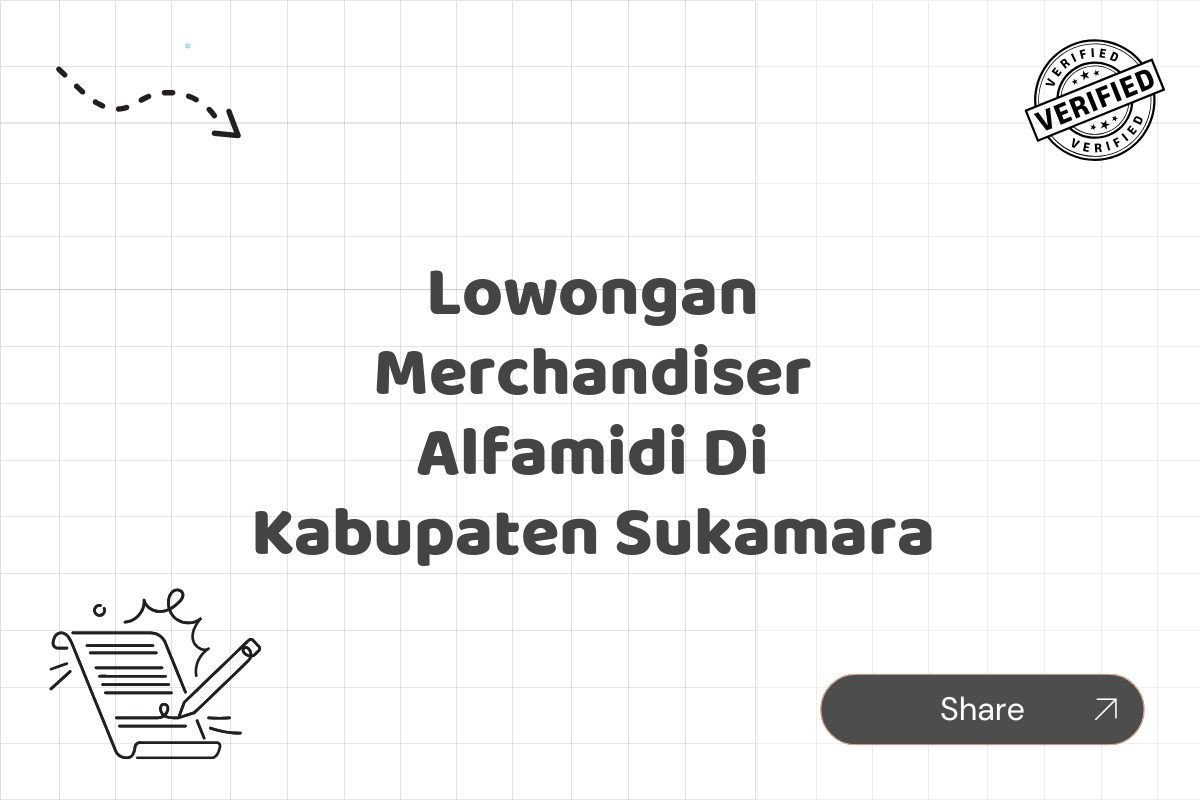 Lowongan Merchandiser Alfamidi Di Kabupaten Sukamara