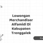 Lowongan Merchandiser Alfamidi Di Kabupaten Trenggalek