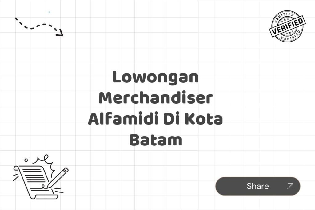 Lowongan Merchandiser Alfamidi Di Kota Batam