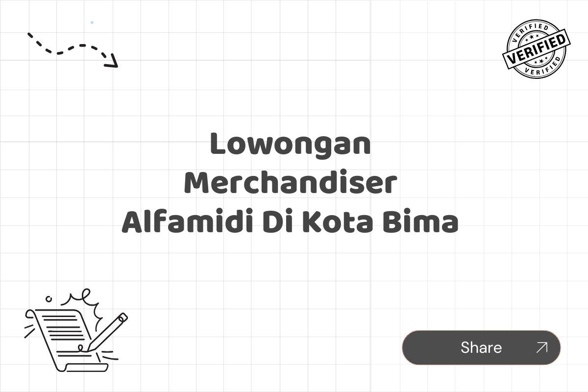 Lowongan Merchandiser Alfamidi Di Kota Bima