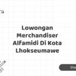 Lowongan Merchandiser Alfamidi Di Kota Lhokseumawe