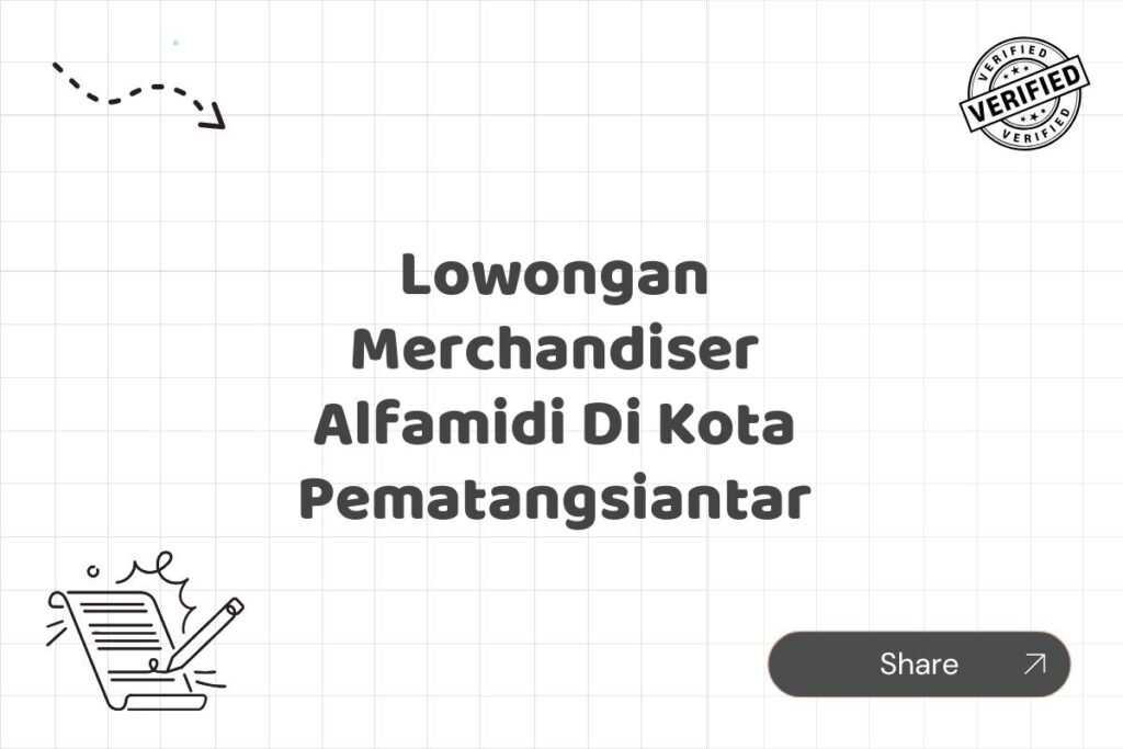 Lowongan Merchandiser Alfamidi Di Kota Pematangsiantar