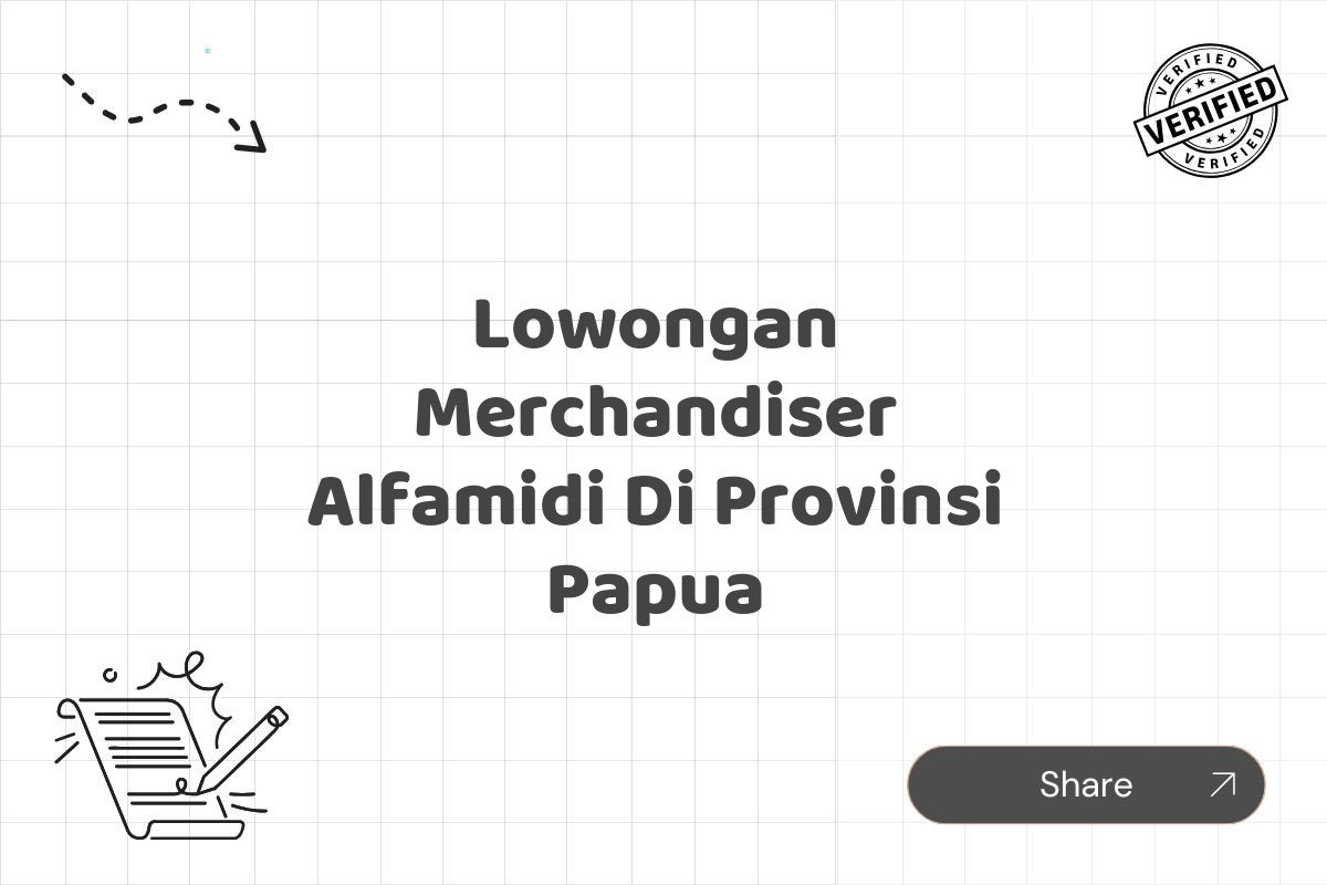 Lowongan Merchandiser Alfamidi Di Provinsi Papua