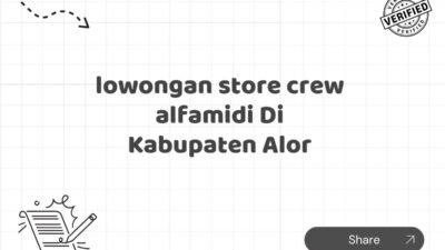 lowongan store crew alfamidi Di Kabupaten Alor