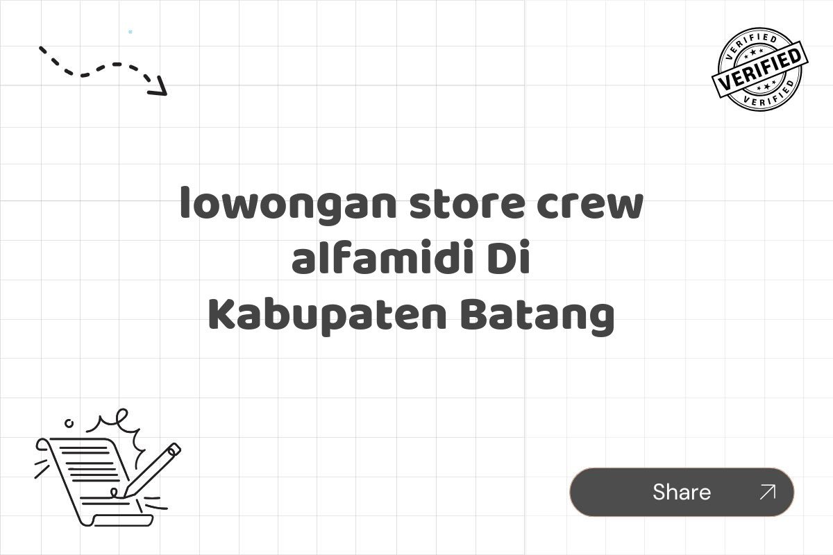lowongan store crew alfamidi Di Kabupaten Batang