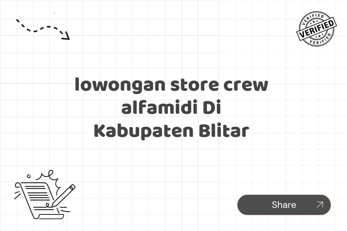 lowongan store crew alfamidi Di Kabupaten Blitar