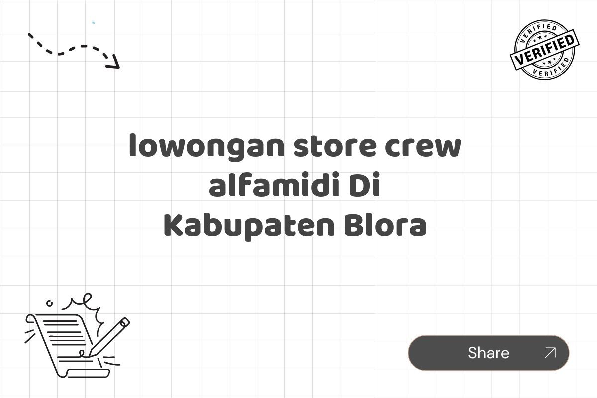 lowongan store crew alfamidi Di Kabupaten Blora