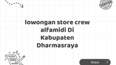 lowongan store crew alfamidi Di Kabupaten Dharmasraya