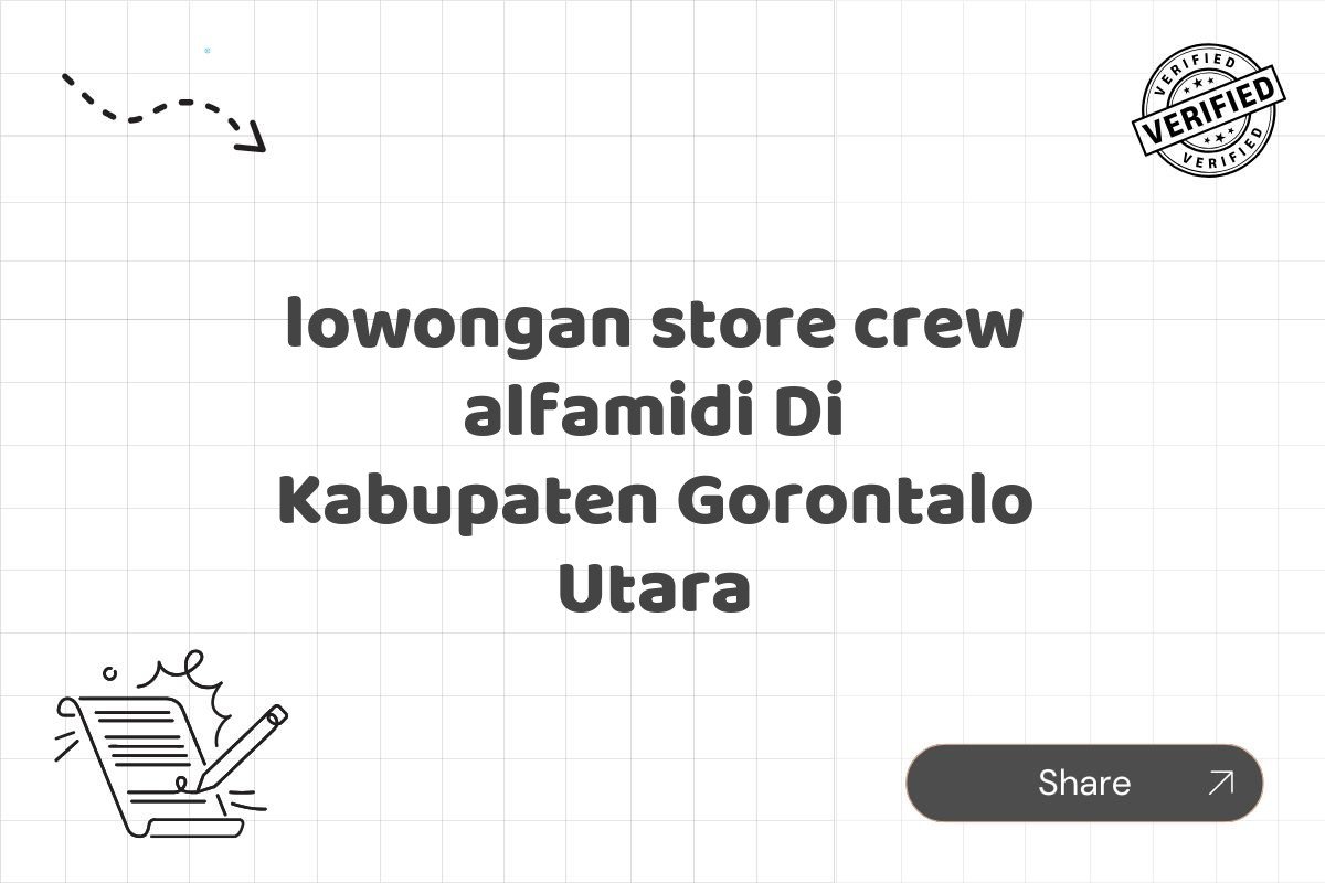 lowongan store crew alfamidi Di Kabupaten Gorontalo Utara