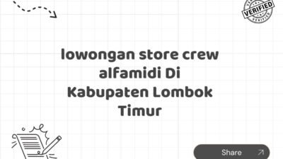 lowongan store crew alfamidi Di Kabupaten Lombok Timur