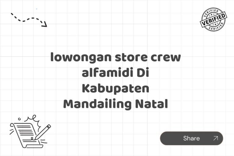 lowongan store crew alfamidi Di Kabupaten Mandailing Natal