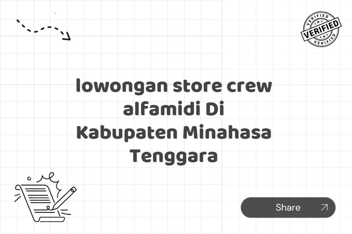 lowongan store crew alfamidi Di Kabupaten Minahasa Tenggara