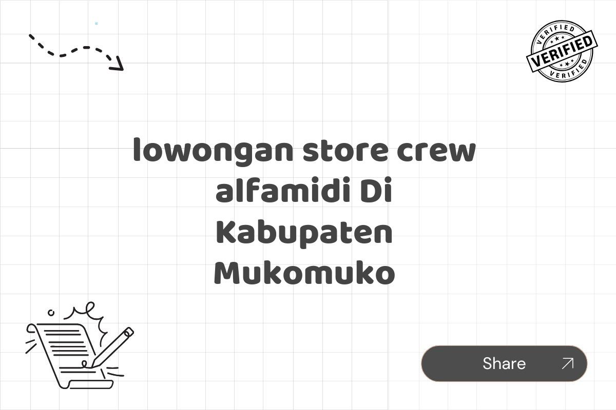 lowongan store crew alfamidi Di Kabupaten Mukomuko