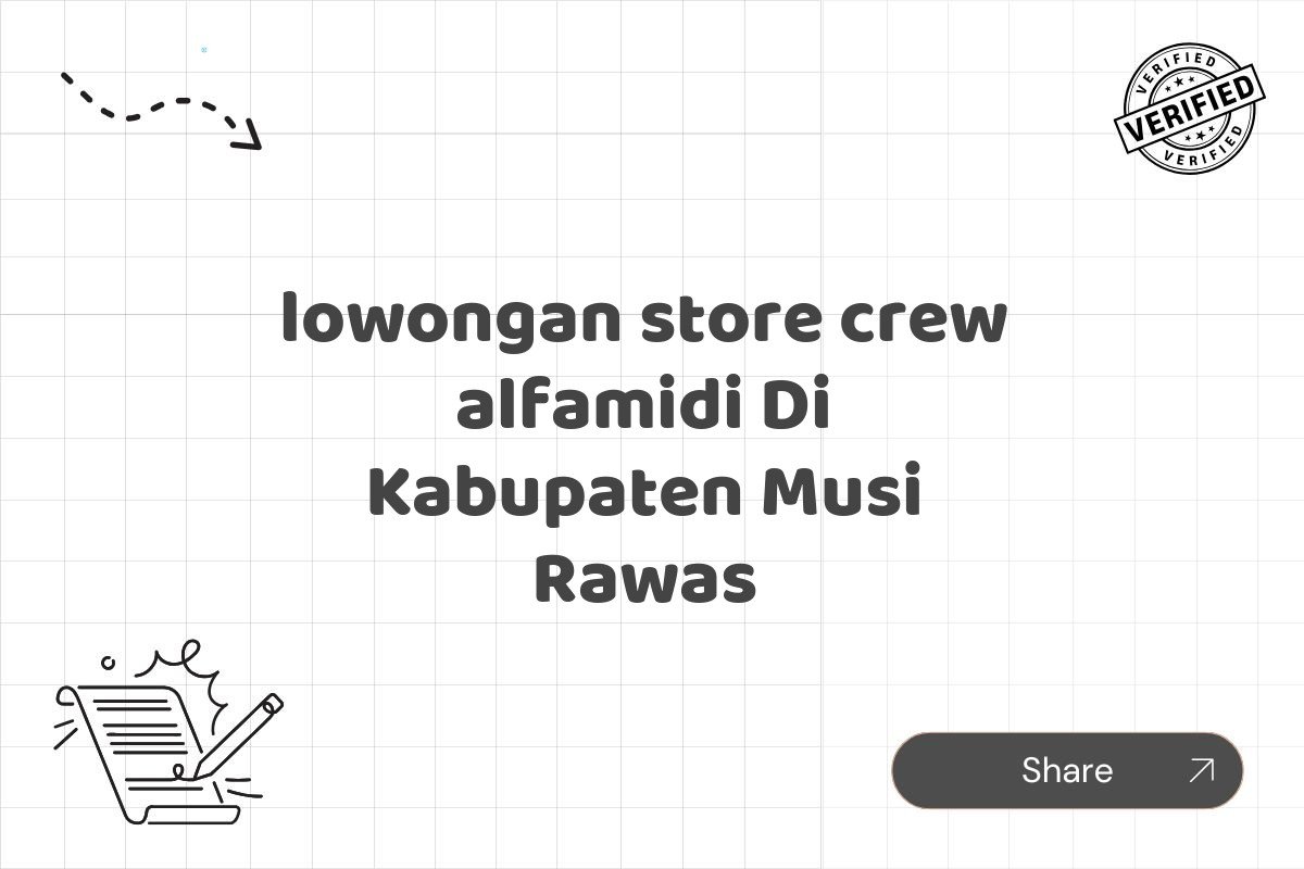 lowongan store crew alfamidi Di Kabupaten Musi Rawas