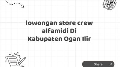 lowongan store crew alfamidi Di Kabupaten Ogan Ilir