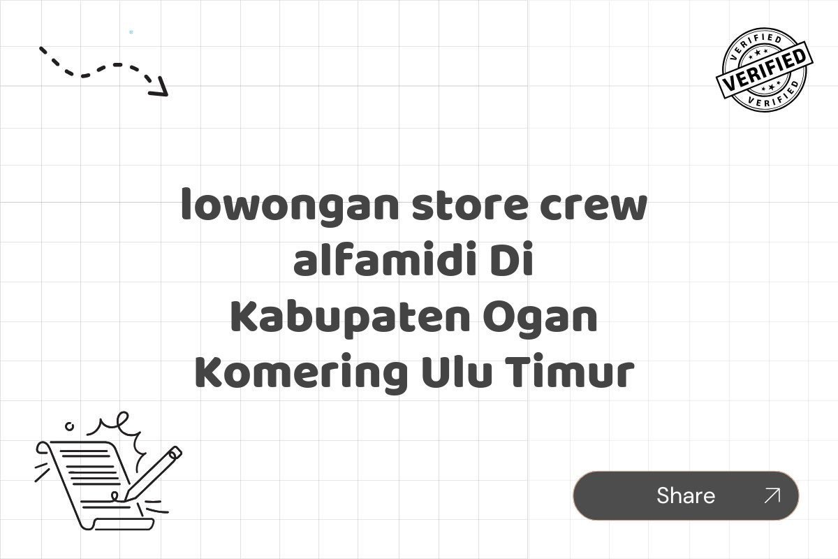 lowongan store crew alfamidi Di Kabupaten Ogan Komering Ulu Timur