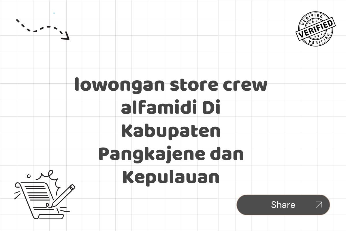 lowongan store crew alfamidi Di Kabupaten Pangkajene dan Kepulauan