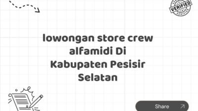 lowongan store crew alfamidi Di Kabupaten Pesisir Selatan