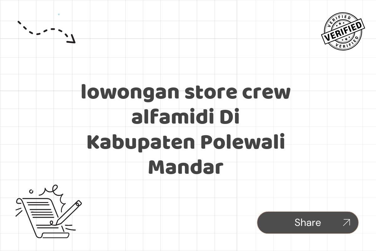lowongan store crew alfamidi Di Kabupaten Polewali Mandar