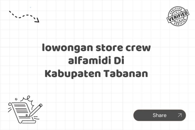 lowongan store crew alfamidi Di Kabupaten Tabanan