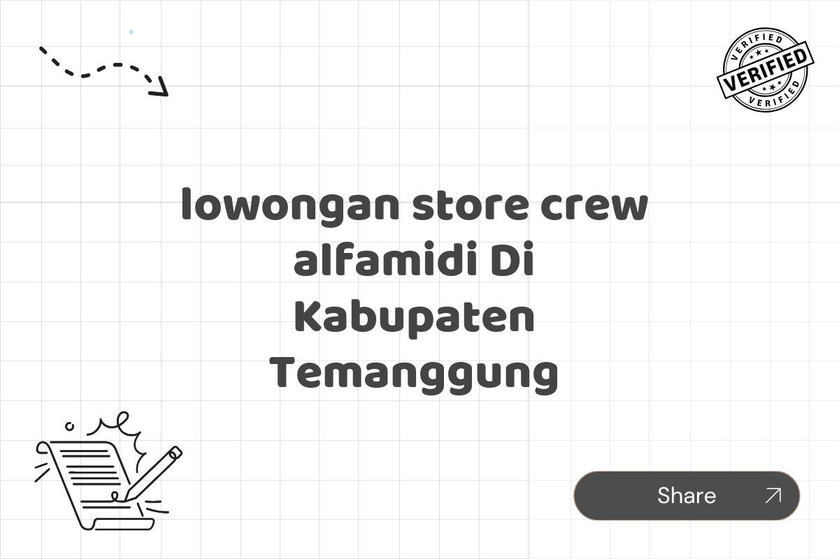 lowongan store crew alfamidi Di Kabupaten Temanggung