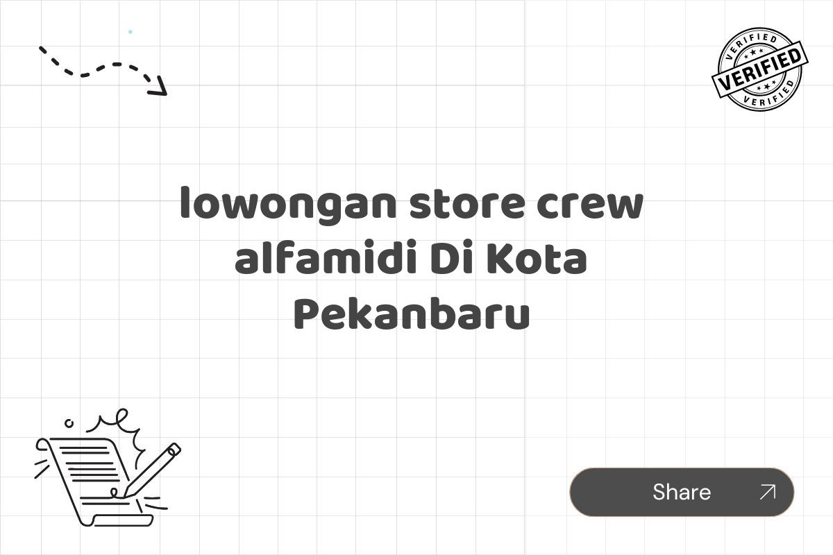 lowongan store crew alfamidi Di Kota Pekanbaru