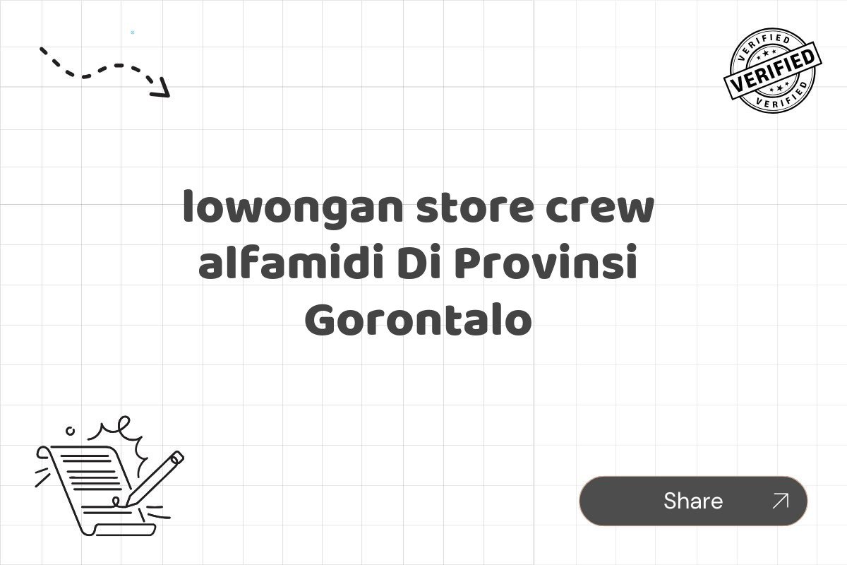 lowongan store crew alfamidi Di Provinsi Gorontalo
