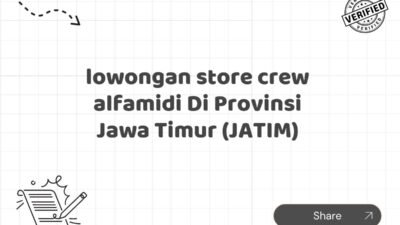 lowongan store crew alfamidi Di Provinsi Jawa Timur (JATIM)