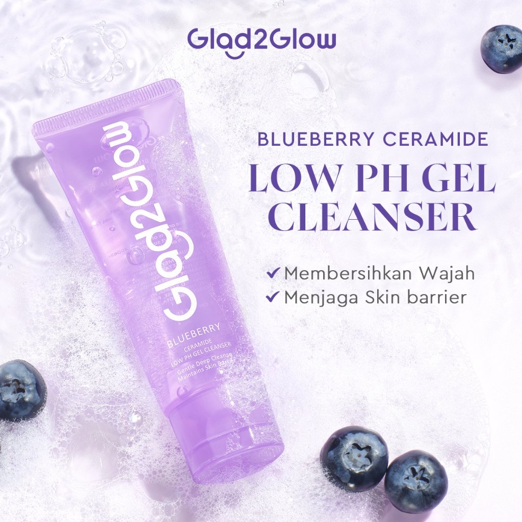 Manfaat Facial Wash Gladglow Blueberry